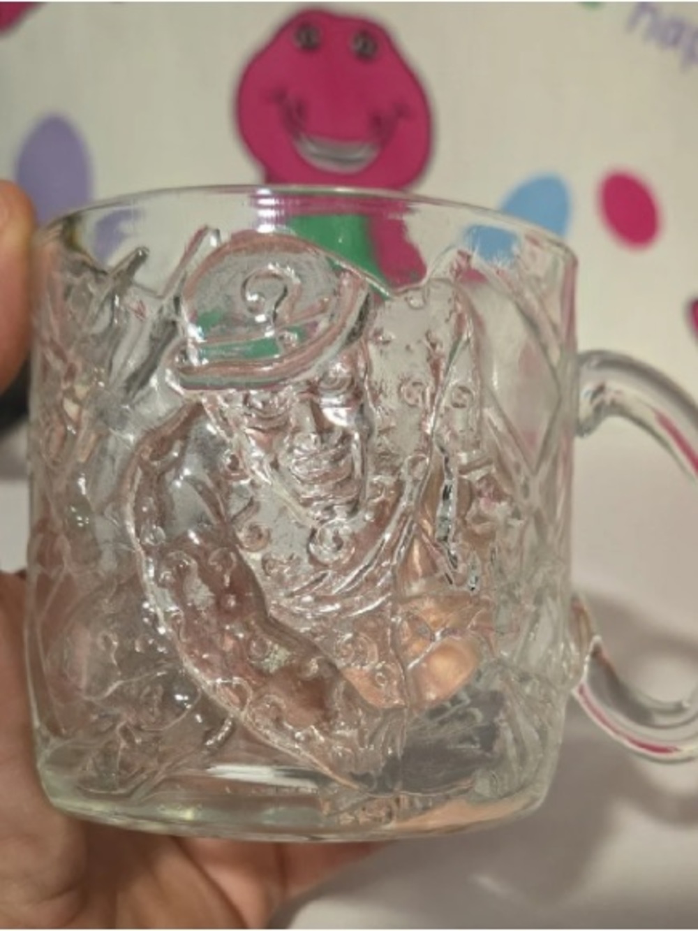Clear Embossed Glass Mug - Home Party Supplies